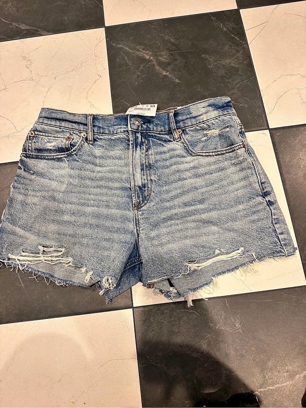 American Eagle Shorts Denim Jean Shorts Blue Size 8 NWT